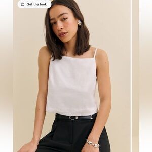 Reformation Kerri Linen Top NEW WITH TAGS